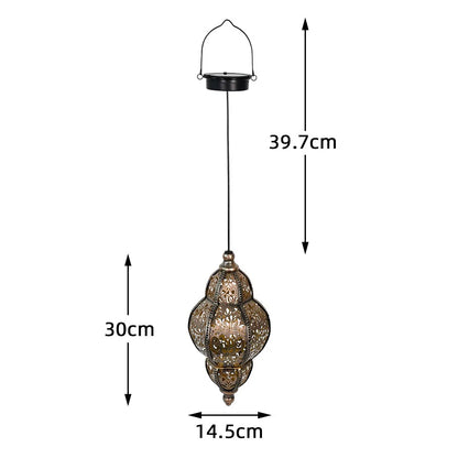 Outdoor Hanging Solar Lantern Moroccan Style Garden Light - Yeezlab