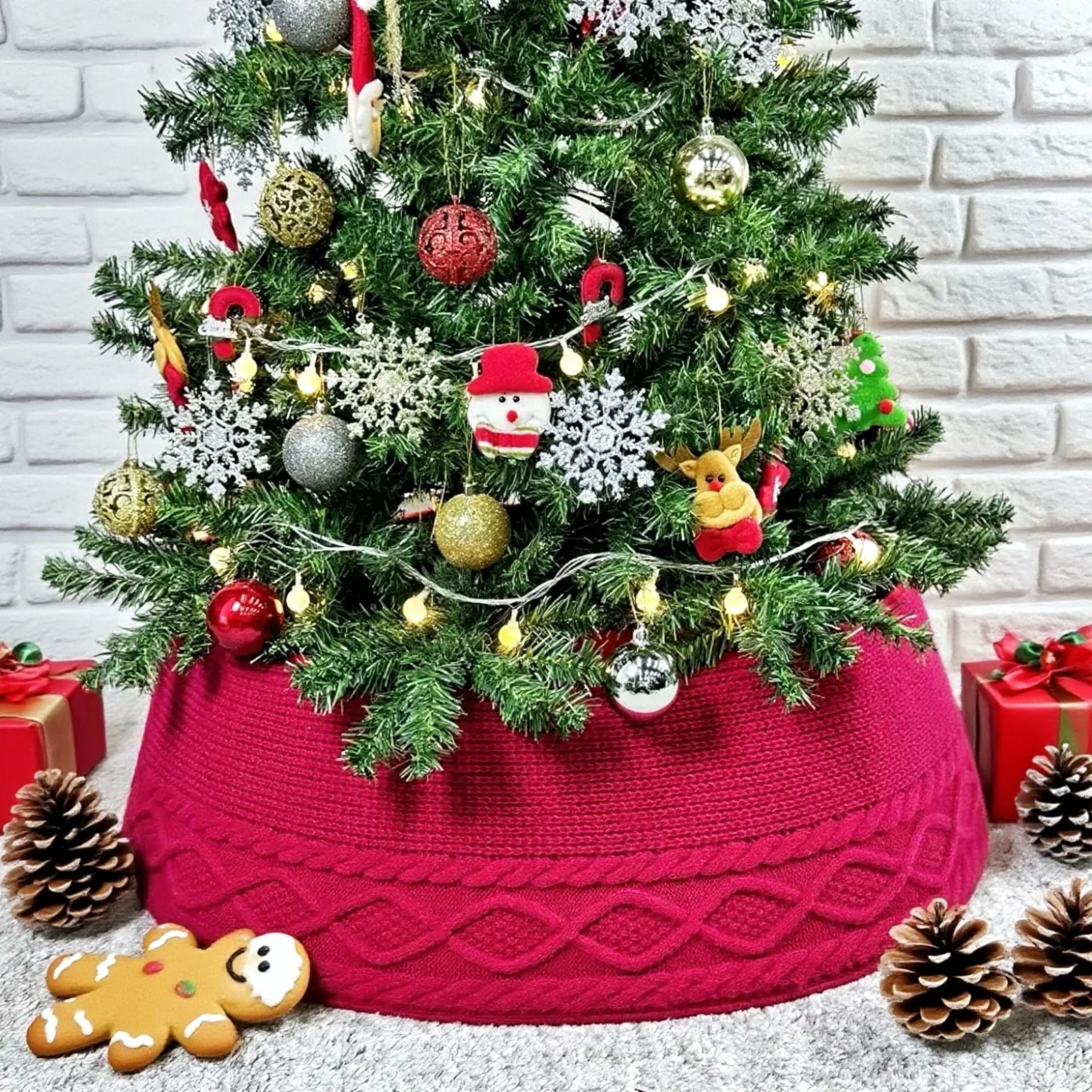 Soft Christmas Tree Round Decorative Skirt - Yeezlab