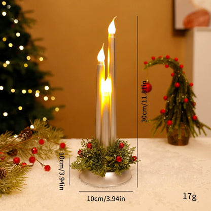 Realistic Flicker LED Wax Candle