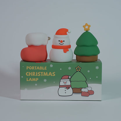 Fun Winter Silicone Nightlight Snowman Decoration