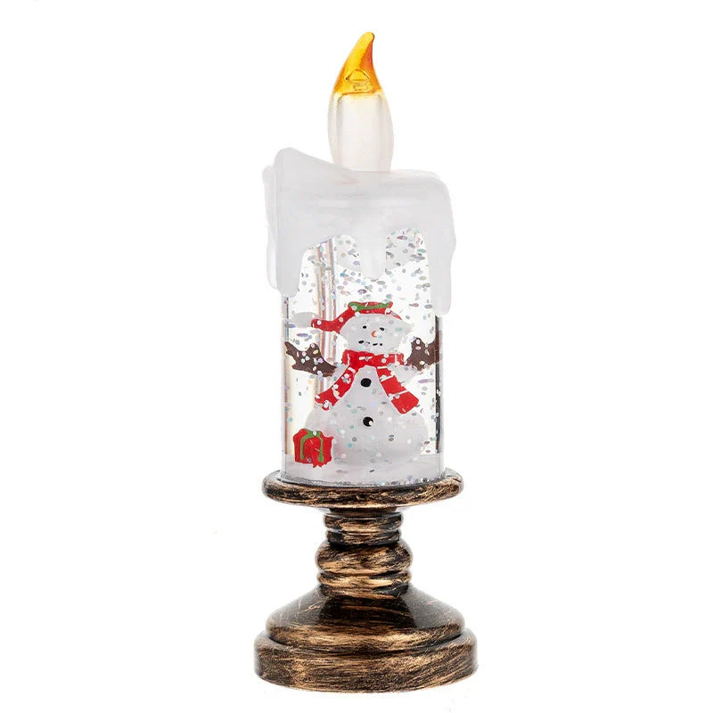 Sparkling Ice Crystal Globe Candle Lamp