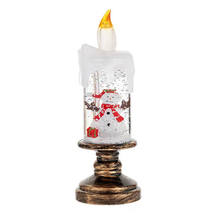Sparkling Ice Crystal Globe Candle Lamp