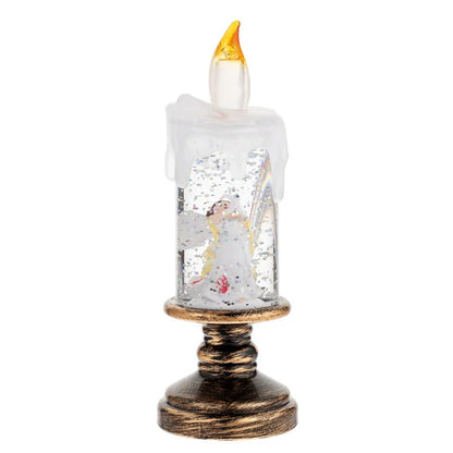 Sparkling Ice Crystal Globe Candle Lamp