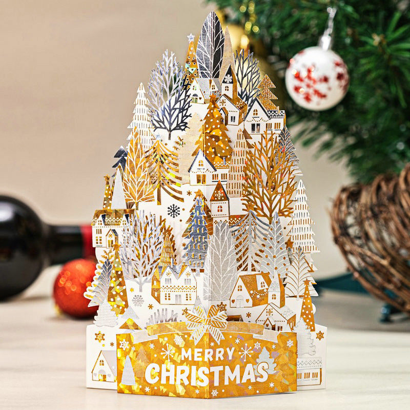 Festive 3D Holiday Greeting Card - Yeezlab