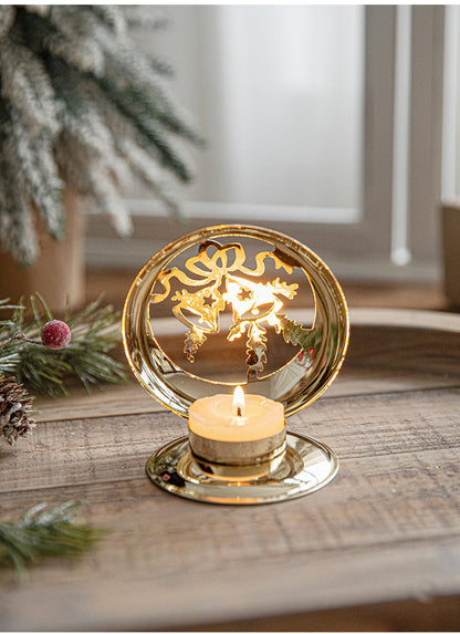 Metallic LED Holiday Lantern Decoration