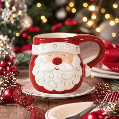 Big Comforting Holiday Santa Coffee Mug