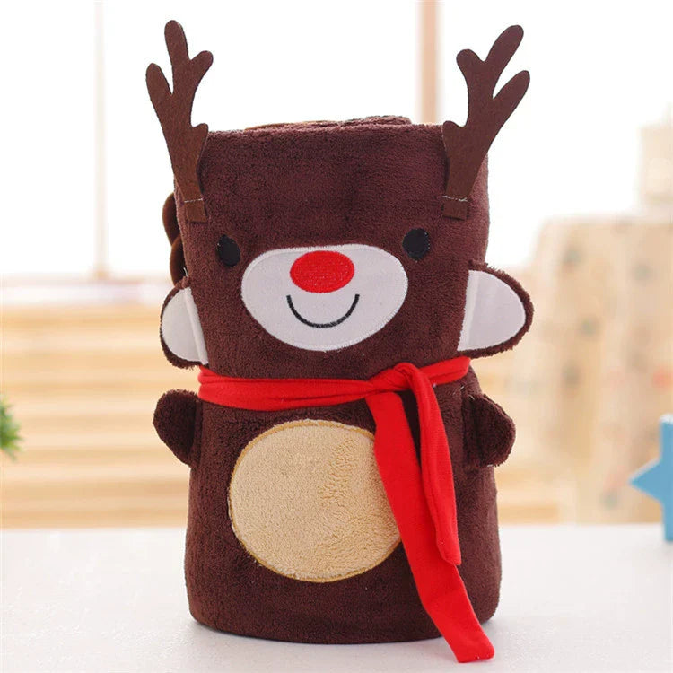 Fun Holiday Reversible Plush Blanket