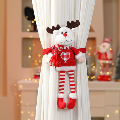 Cozy Christmas Santa Figure Curtain Tieback - Yeezlab