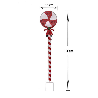 Colorful Holiday Solar Garden Stake Light
