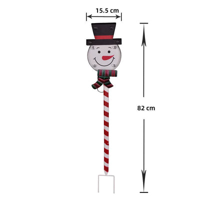 Colorful Holiday Solar Garden Stake Light