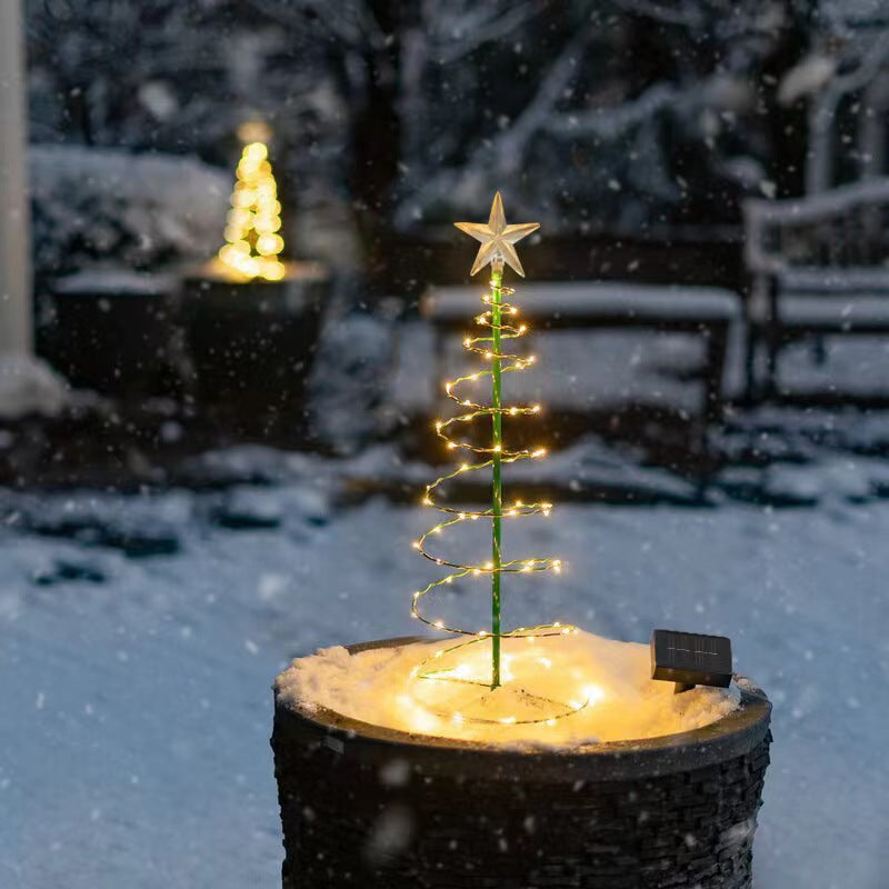 Bright LED Solar Powered Christmas Tree