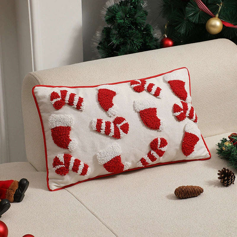 Plush Textured Holiday Velvet Pillow - Yeezlab