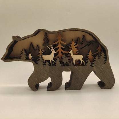 Rustic Forest Animal Holiday Ornament