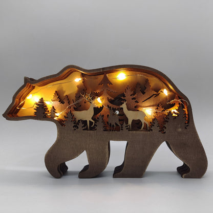 Rustic Forest Animal Holiday Ornament - Yeezlab