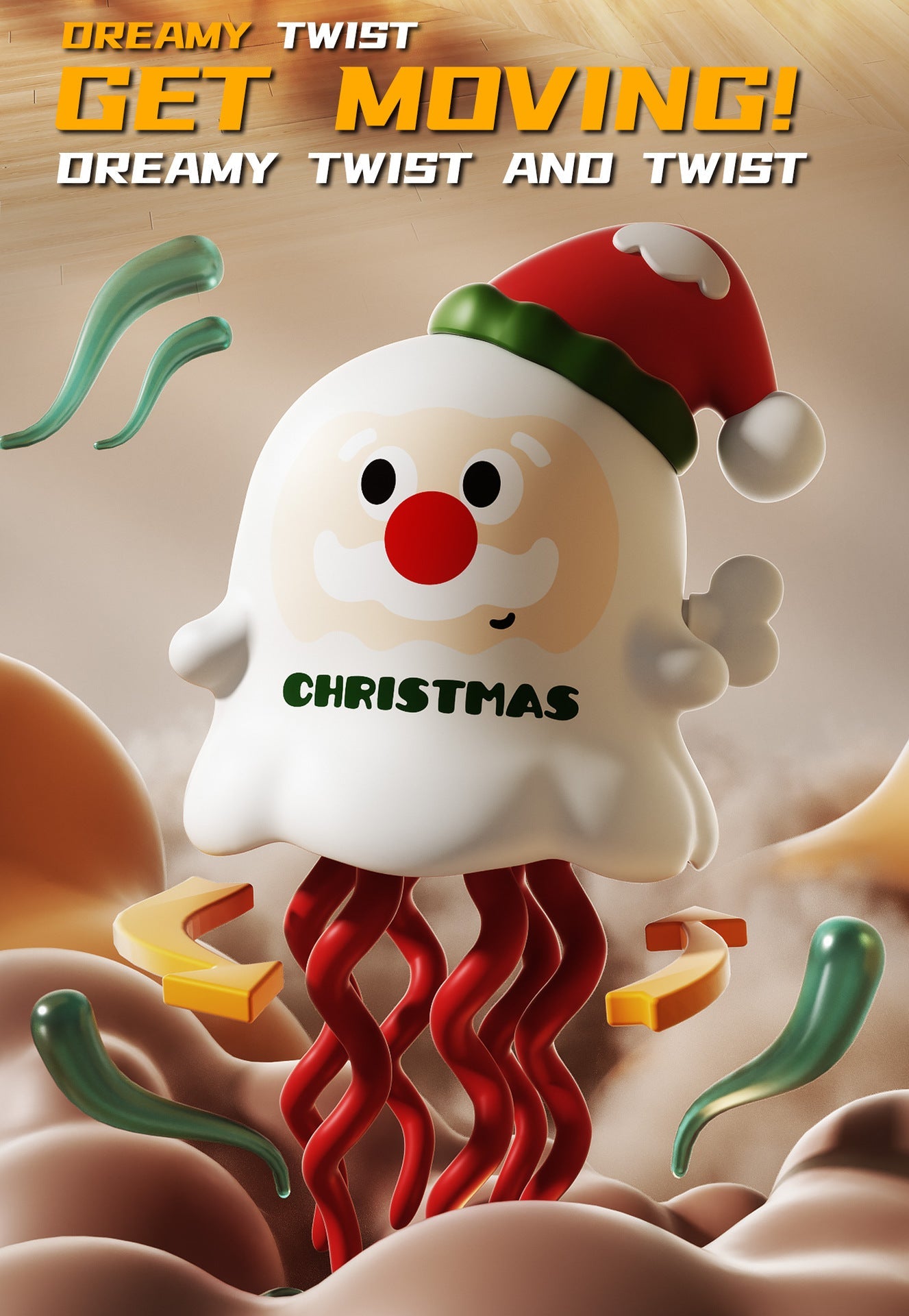 Fun Musical Christmas Deer Figurine Toy