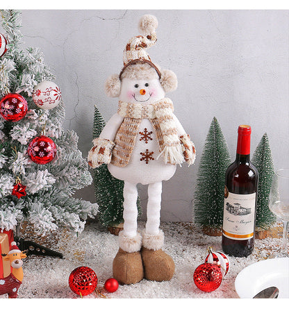 Cozy Plush Winter Reindeer Holiday Figurine - Yeezlab