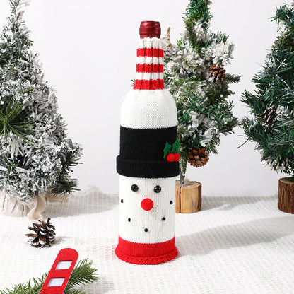 Festive Holiday Wine Bottle Sleeves