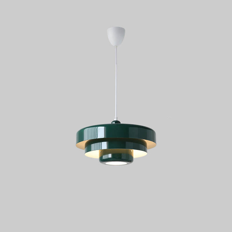 Modern Glass Tiered Pendant Light