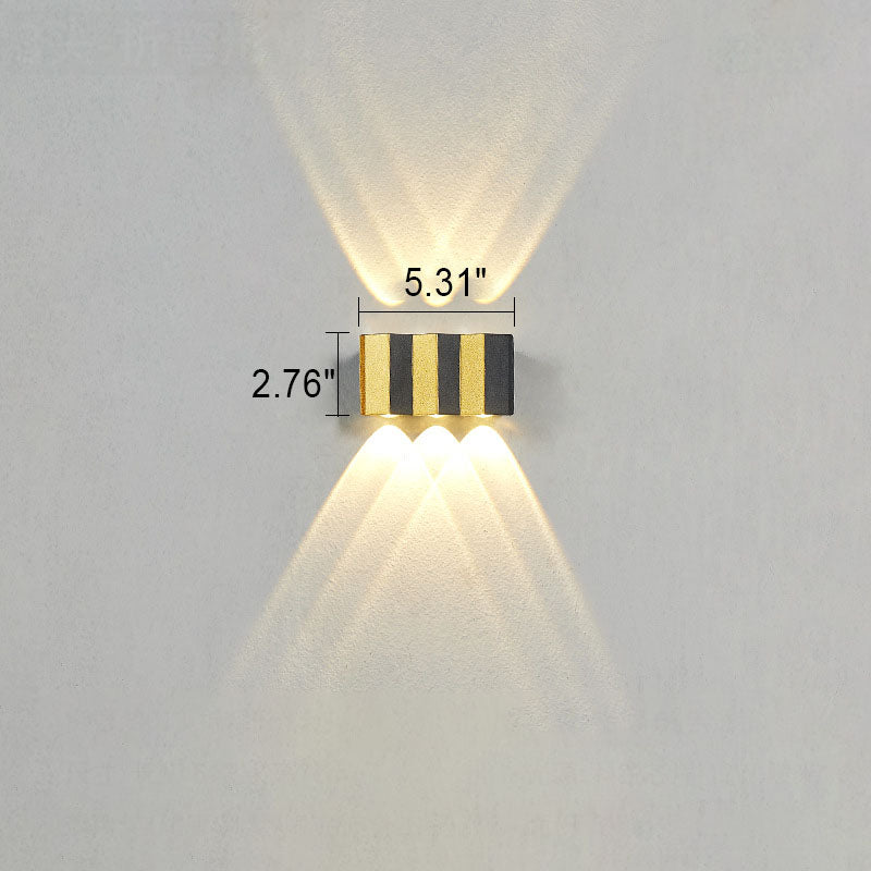 Premium Golden Outdoor LED Wall Lamp