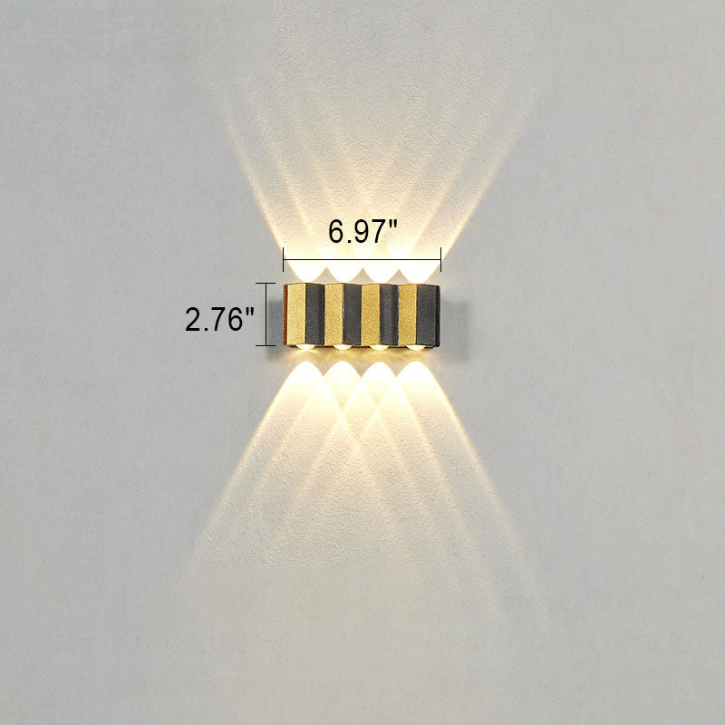 Premium Golden Outdoor LED Wall Lamp