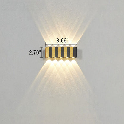 Premium Golden Outdoor LED Wall Lamp