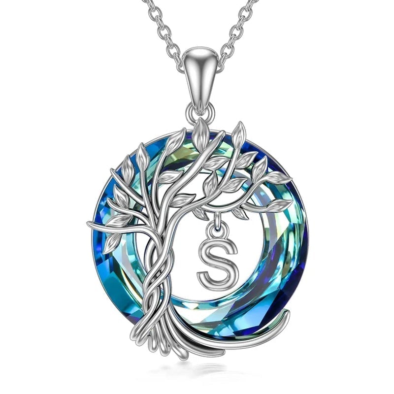 Natural Tree Crystal Pendant Necklace
