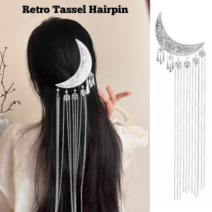 Glamorous Crescent Moon Hair Clip