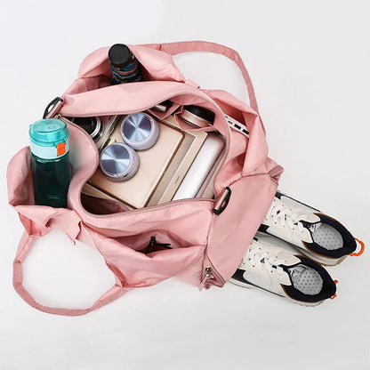 Women's Fitness Tote Bag with Sneaker Pocket