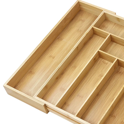 Eco Friendly Bamboo Kitchen Tray Organizer