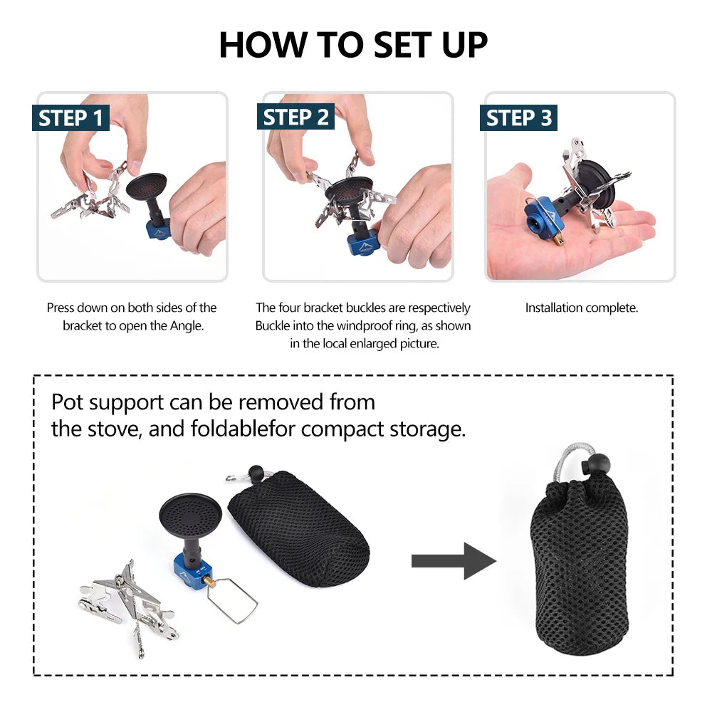 Compact Emergency Outdoor Camping Stove