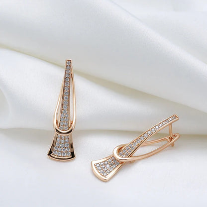 Luxurious Multi Layer Diamond Drop Earrings