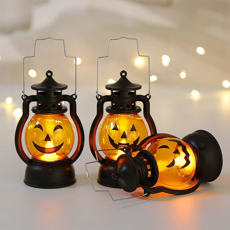 Small Spooky Pumpkin Lantern Light