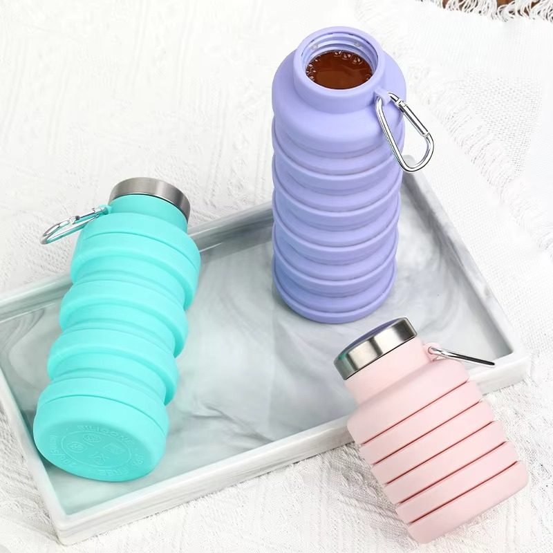 Compact Folding Water Bottle - Lightweight Travel Cup