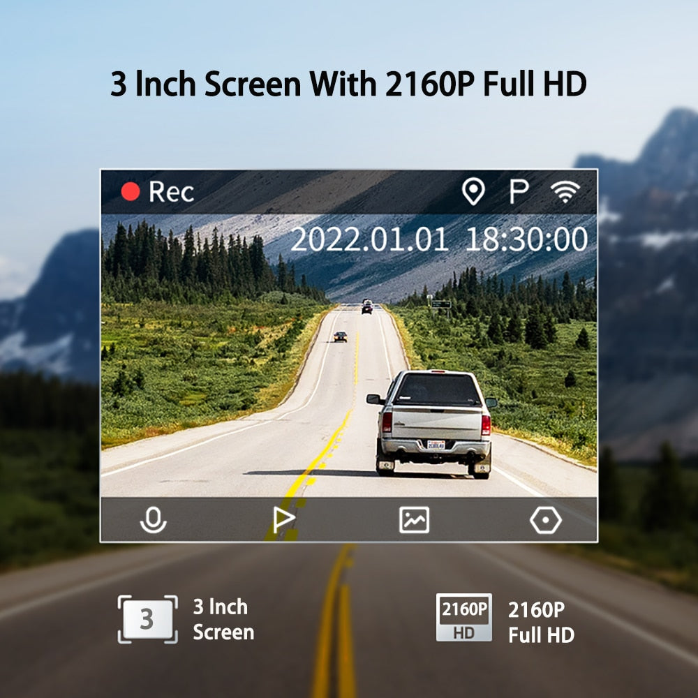 HD Car Dash Camera Parking Sensor Monitor
