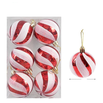 Beautiful Glass Christmas Tree Ornaments Set of 6 - Yeezlab