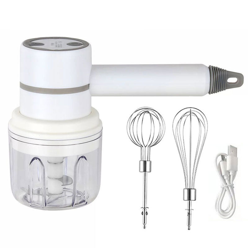 Portable 2 in 1 Electric Milk Frother Mixer