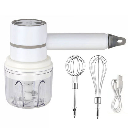 Portable 2 in 1 Electric Milk Frother Mixer