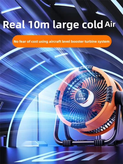 Portable 4-in-1 Fan and Night Lamp with Rechargeable Battery