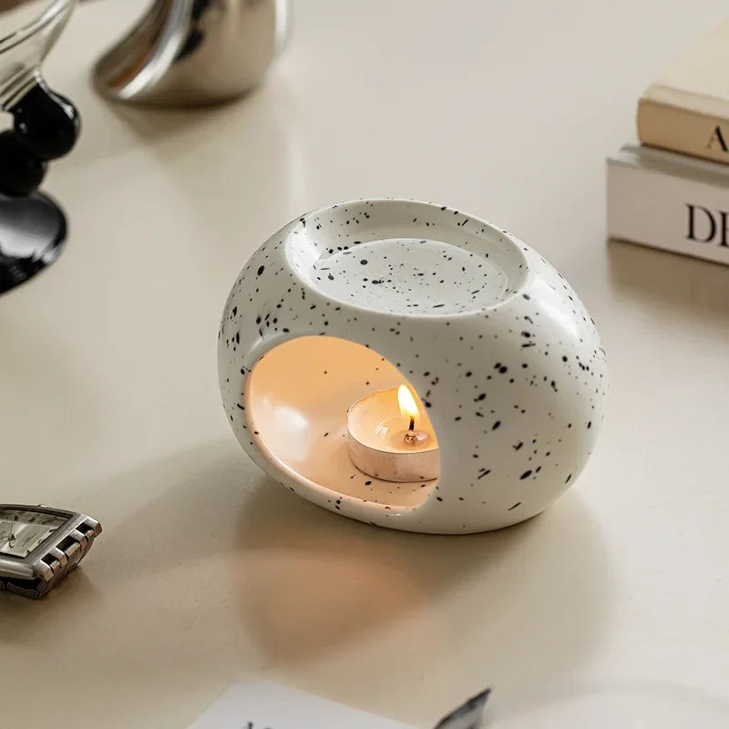 Luxury Black Ceramic Aroma Diffuser for Home Spa