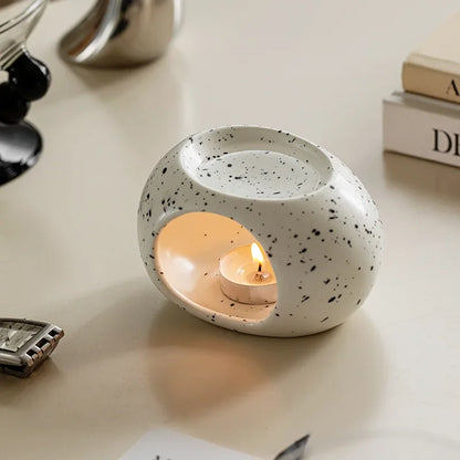Luxury Black Ceramic Aroma Diffuser for Home Spa