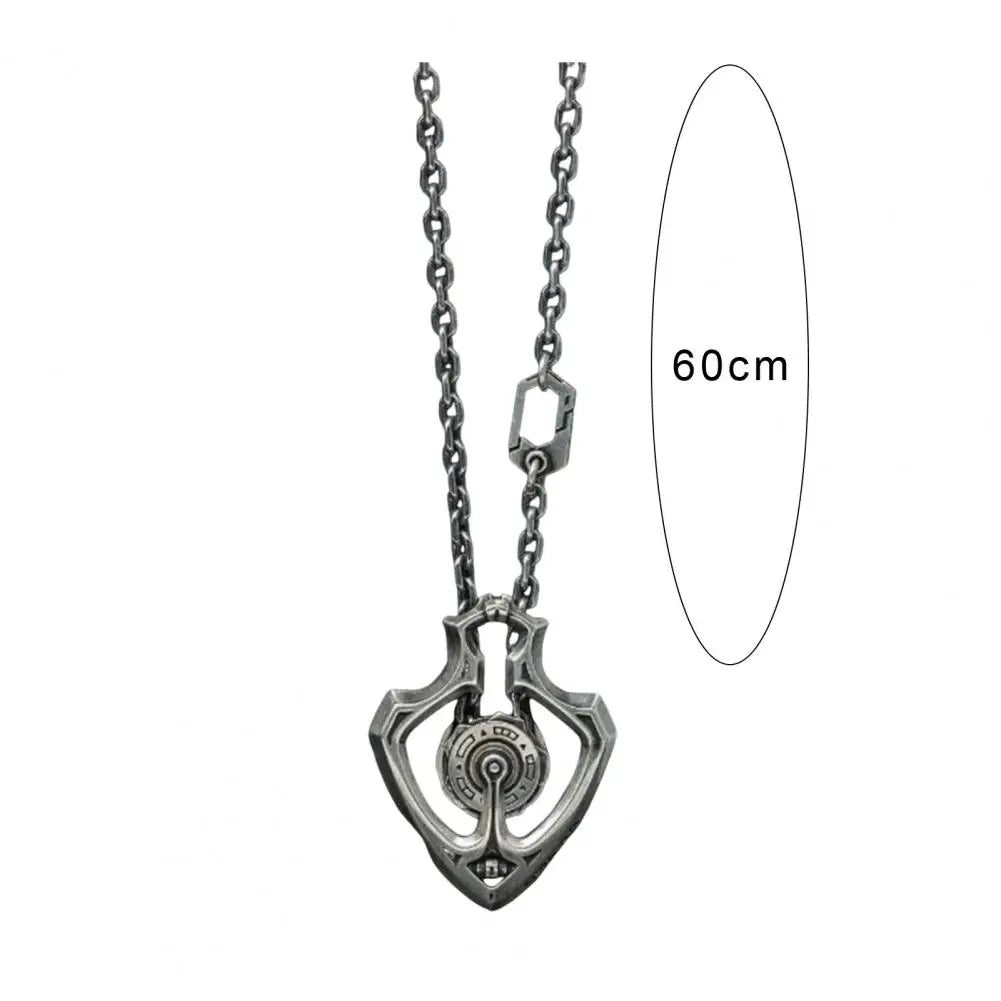 Unique Steampunk Rotating Gear Pendant Necklace