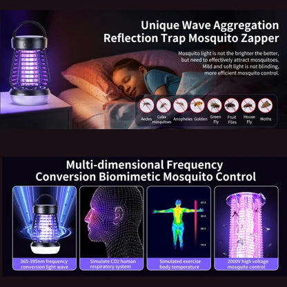 Portable 4-in-1 Camping Lamp with Bug Zapper