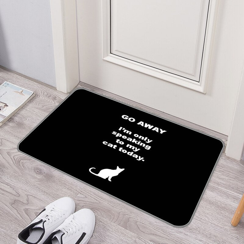 Humorous Welcome Washable Non Slip Door Mat