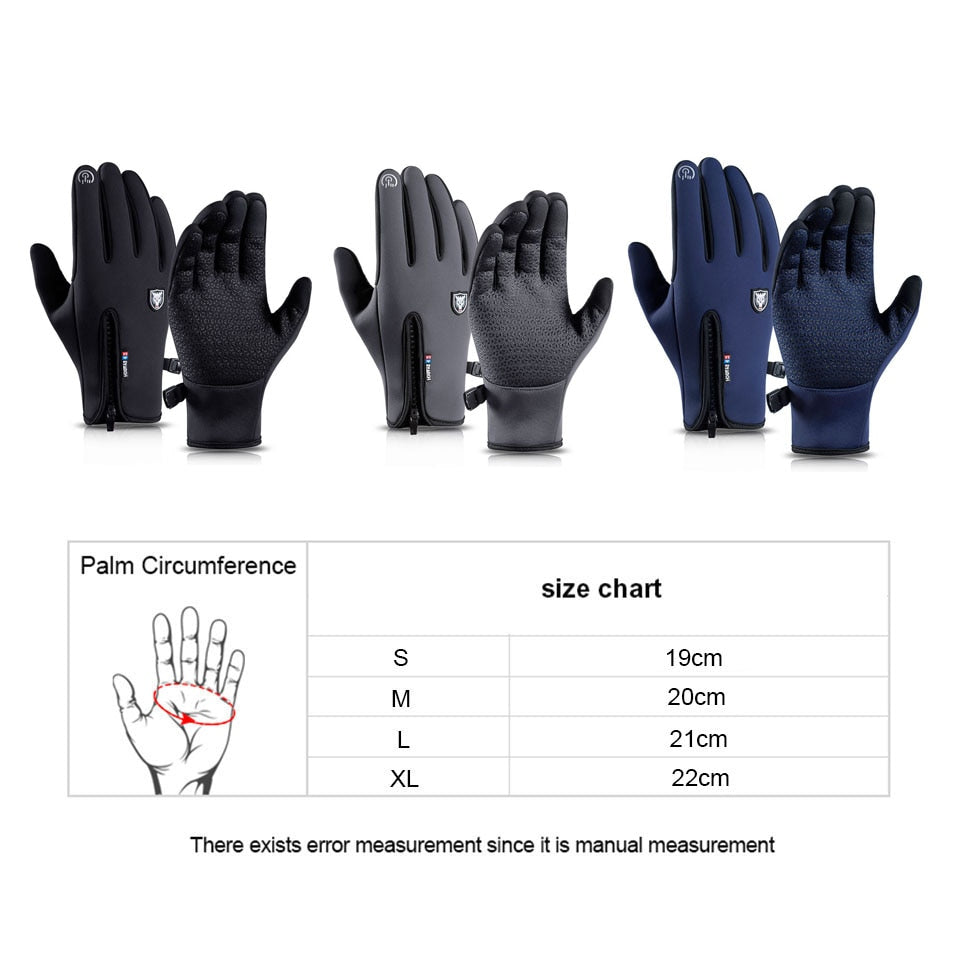 Warm Waterproof Insulated Touchscreen Gloves