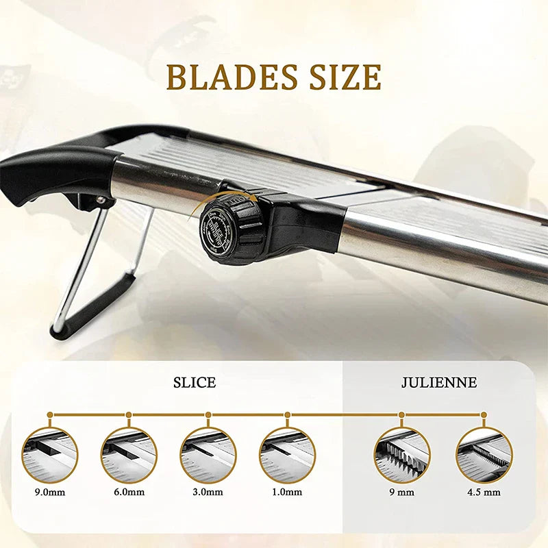 Easy Vegetable Slicer with Sharp Stainless Steel Blade