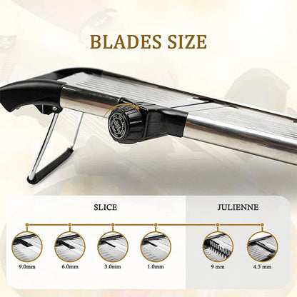 Easy Vegetable Slicer with Sharp Stainless Steel Blade