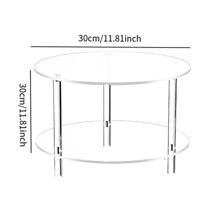 Sleek Glass End Table with Modern Adjustable Base - Yeezlab