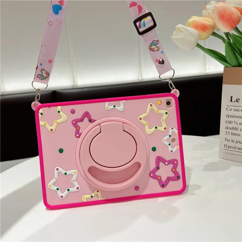 Fun Kids iPad Clear Protective Case Stand