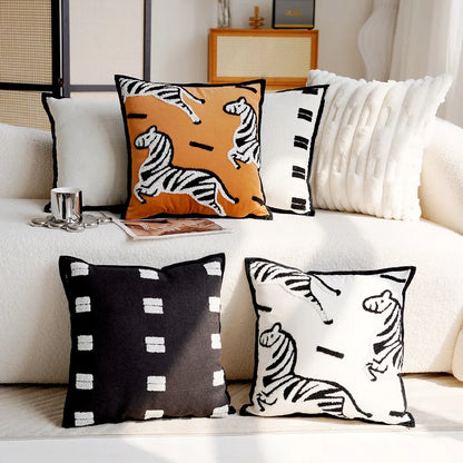 Stylish Horse Print Throw Pillow for Home Decor