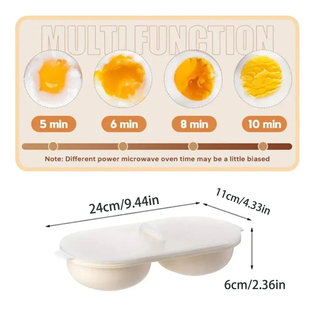 Easy Use 2 Egg Microwave Cooker
